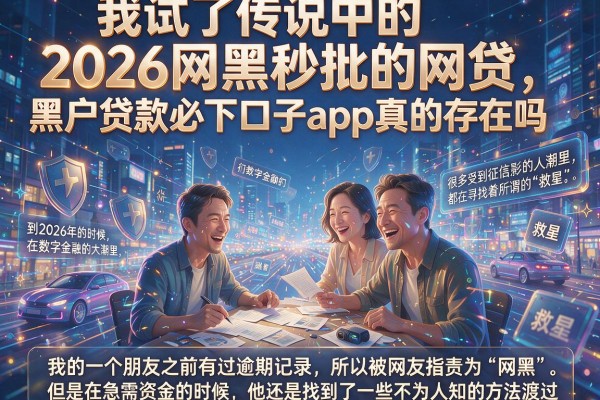 我试了传说中的2026网黑秒批的网贷，黑户贷款必下口子app真的存在吗