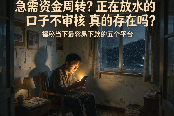 急需资金周转？正在放水的口子不审核真的存在吗？揭秘当下最容易下款的五个平台