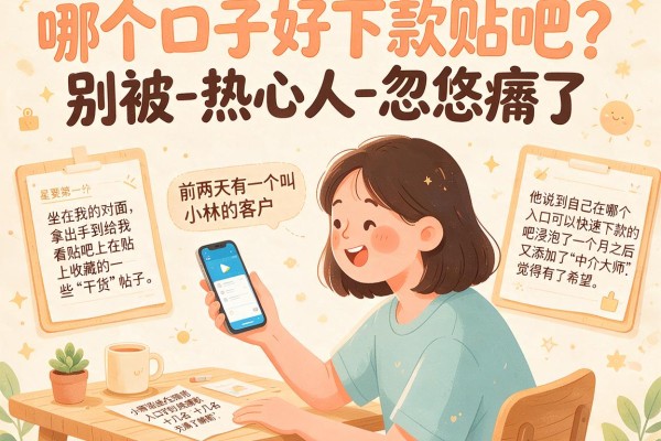 哪个口子好下款贴吧？别被-热心人-忽悠瘸了