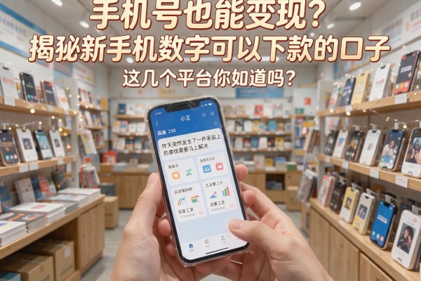 手机号也能变现？揭秘新手机数字可以下款的口子，这几个平台你知道吗？