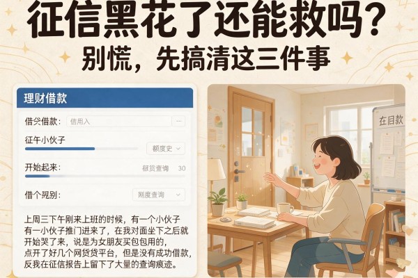 征信黑花了还能救吗？别慌，先搞清这三件事