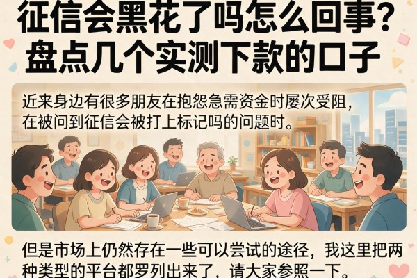 征信会黑花了吗怎么回事？盘点几个实测下款的口子