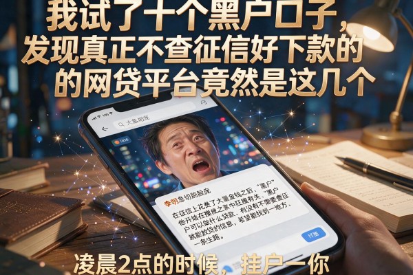 我试了十个黑户口子，发现真正不查征信好下款的网贷平台竟然是这几个