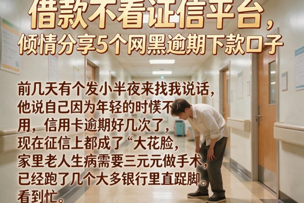借款不看证信平台，倾情分享5个网黑逾期下款口子