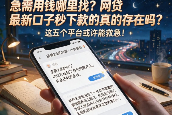 急需用钱哪里找?网贷最新口子秒下款的真的存在吗?这五个平台或许能救急!