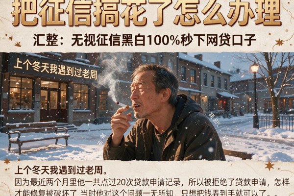 把征信搞花了怎么办理，汇整五个无视征信黑白100%秒下网贷口子