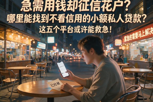 急需用钱却征信花户？哪里能找到不看信用的小额私人贷款？这五个平台或许能救急！