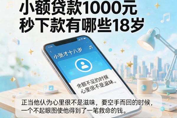小额贷款1000元秒下款有哪些18岁,细致阐述五个必下的小额贷款软件