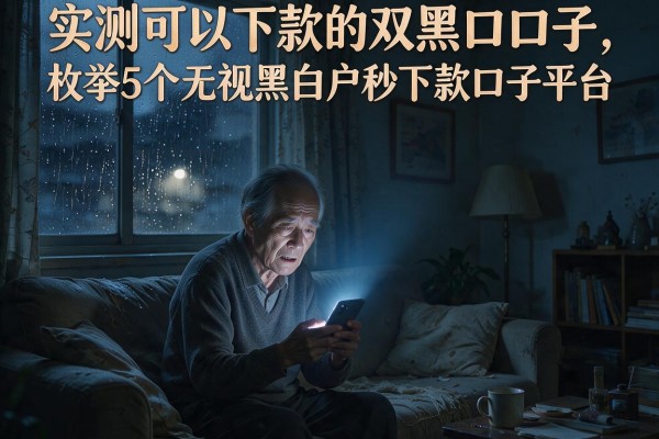 实测可以下款的双黑口子，枚举5个无视黑白户秒下款口子平台