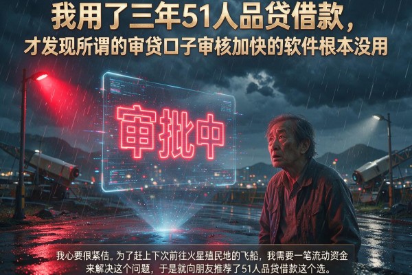 我用了三年51人品贷借款，才发现所谓的审贷口子审核加快的软件根本没用