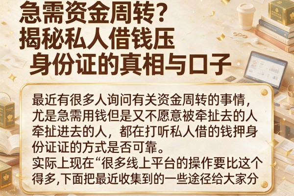 急需资金周转？揭秘私人借钱压身份证的真相与口子