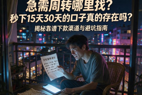 急需周转哪里找？秒下15天30天的口子真的存在吗？揭秘靠谱下款渠道与避坑指南