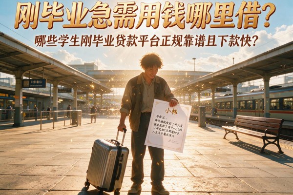 刚毕业急需用钱哪里借？哪些学生刚毕业贷款平台正规靠谱且下款快？