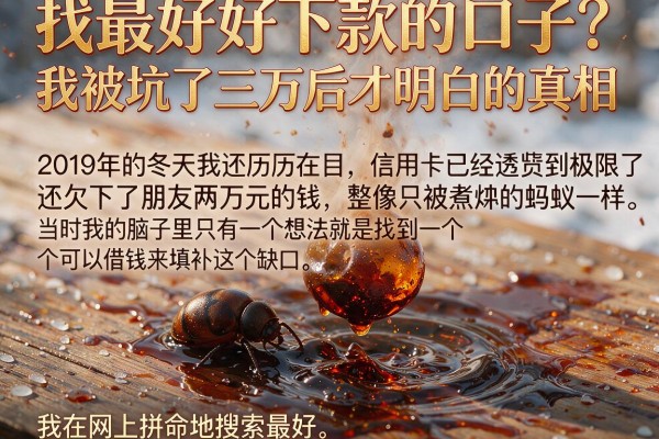 找最好好下款的口子？我被坑了三万后才明白的真相