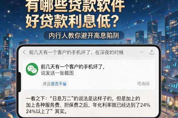 有哪些贷款软件好贷款利息低？内行人教你避开高息陷阱