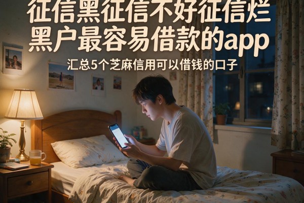 征信黑征信不好征信烂黑户最容易借款的app，汇总5个芝麻信用可以借钱的口子