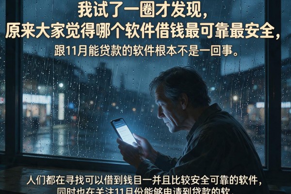 我试了一圈才发现，原来大家觉得哪个软件借钱最可靠最安全，跟11月能贷款的软件根本不是一回事
