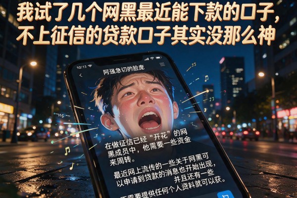 我试了几个网黑最近能下款的口子，不上征信的贷款口子其实没那么神
