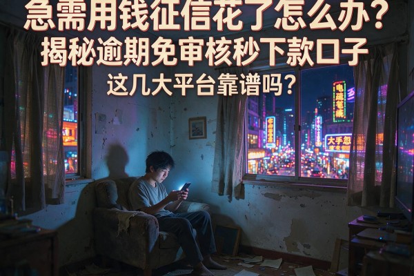 急需用钱征信花了怎么办？揭秘逾期免审核秒下款口子，这几大平台靠谱吗？