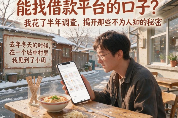 能找借款平台的口子？我花了半年调查，揭开那些不为人知的秘密