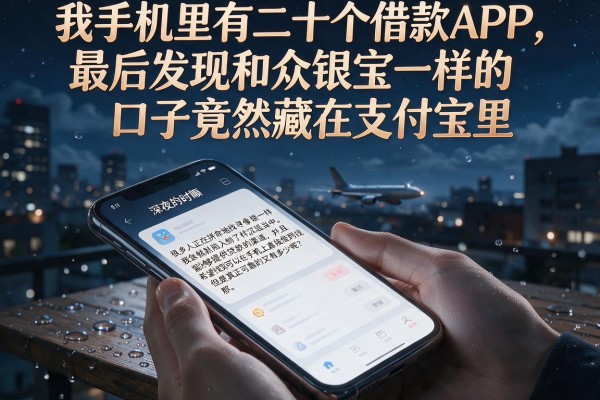 我手机里有二十个借款APP，最后发现和众银宝一样的口子竟然藏在支付宝里