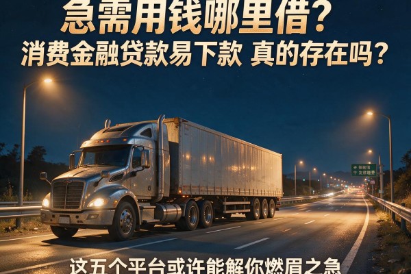 急需用钱哪里借？消费金融贷款易下款真的存在吗？这五个平台或许能解你燃眉之急