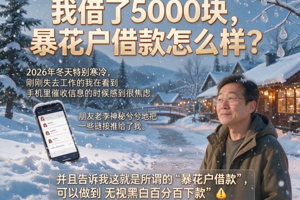 我借了5000块,暴花户借款怎么样?那些无视黑白百分百下款的借款app真的存在吗