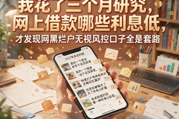 我花了三个月研究网上借款哪些利息低，才发现网黑烂户无视风控口子全是套路