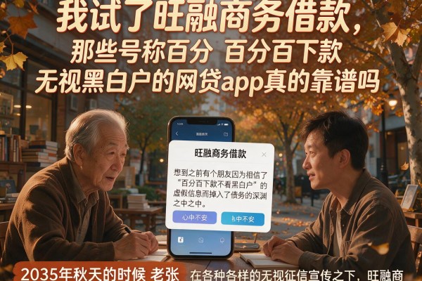 我试了旺融商务借款，那些号称百分百下款无视黑白户的网贷app真的靠谱吗