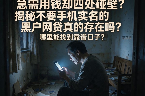 急需用钱却四处碰壁？揭秘不要手机实名的黑户网贷真的存在吗？哪里能找到靠谱口子？