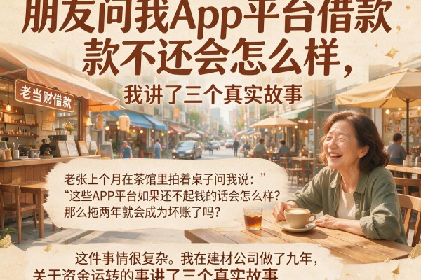 朋友问我App平台借款不还会怎么样，我讲了三个真实故事