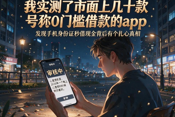 我实测了市面上几十款号称0门槛借款的app，发现手机身份证秒借现金背后有个扎心真相