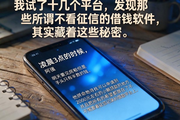 我试了十几个平台，发现那些所谓不看征信的借钱软件，其实藏着这些秘密
