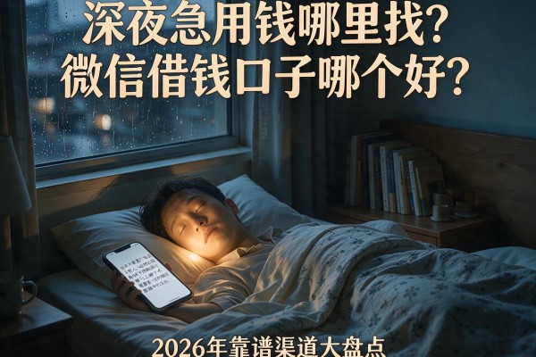 深夜急用钱哪里找?微信借钱口子哪个好?2026年靠谱渠道大盘点