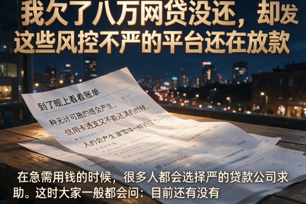 我欠了八万网贷没还，却发现这些风控不严的平台还在放款