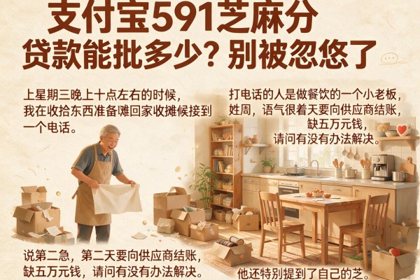 支付宝591芝麻分贷款能批多少？别被忽悠了