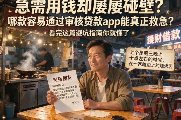 急需用钱却屡屡碰壁？哪款容易通过审核贷款app能真正救急？看完这篇避坑指南你就懂了