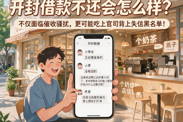 开封借款不还会怎么样？不仅面临催收骚扰，更可能吃上官司背上失信黑名单！