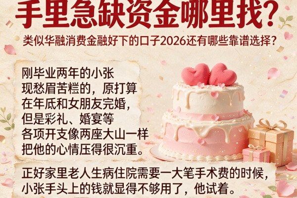 手里急缺资金哪里找?类似华融消费金融好下的口子2026还有哪些靠谱选择?