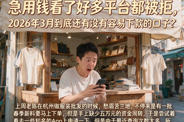 急用钱看了好多平台都被拒，2026年3月到底还有没有容易下款的口子？