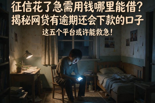 征信花了急需用钱哪里能借？揭秘网贷有逾期还会下款的口子，这五个平台或许能救急！