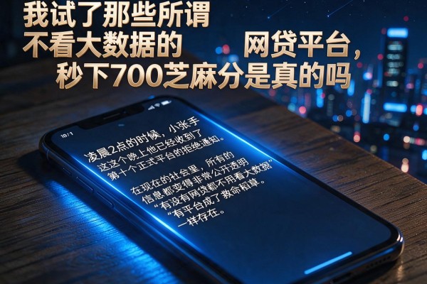 我试了那些所谓不看大数据的网贷平台，秒下700芝麻分是真的吗