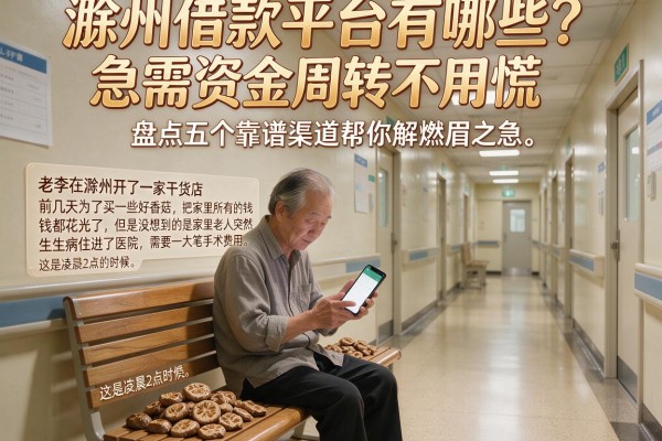 滁州借款平台有哪些？急需资金周转不用慌，盘点五个靠谱渠道帮你解燃眉之急