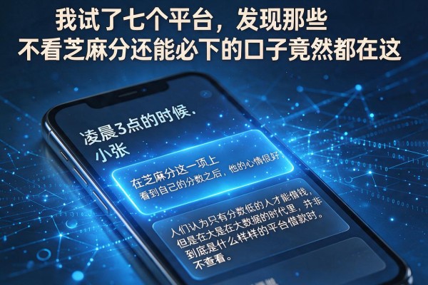 我试了七个平台，发现那些不看芝麻分还能必下的口子竟然都在这