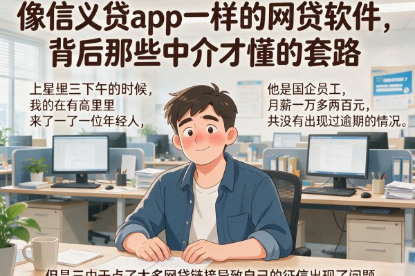 像信义贷app一样的网贷软件，背后那些中介才懂的套路