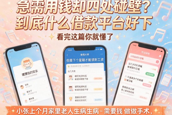 急需用钱却四处碰壁？到底什么借款平台好下，看完这篇你就懂了