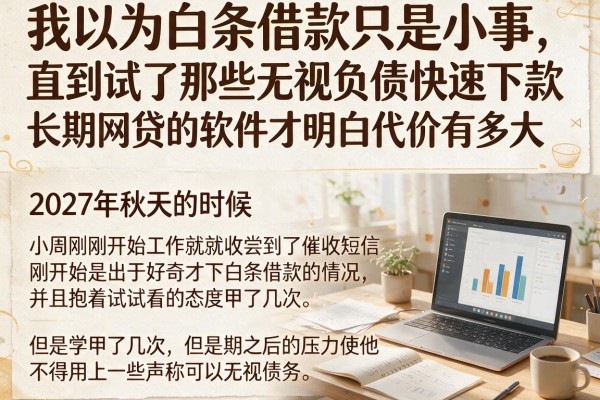 我以为白条借款只是小事,直到试了那些无视负债快速下款长期网贷的软件才明白代价有多大