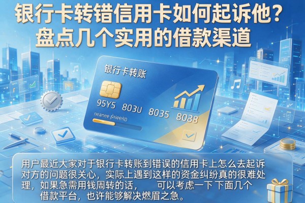 银行卡转错信用卡如何起诉他？盘点几个实用的借款渠道