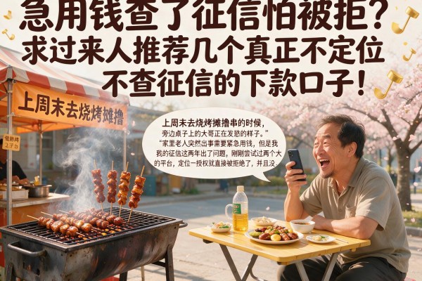 急用钱查了征信怕被拒?求过来人推荐几个真正不定位不查征信的下款口子!