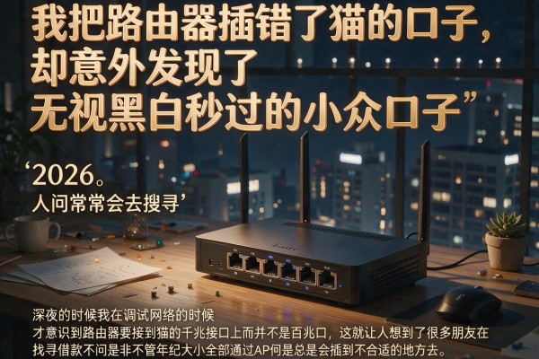 我把路由器插错了猫的口子，却意外发现了无视黑白秒过的小众口子